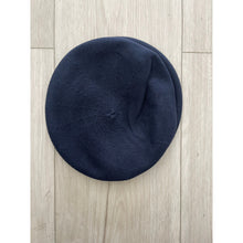 Front Pleated Cotton Beret - Navy-Berets/ Snoods-The Little Tichel Lady