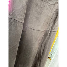 Faux Suede Chocolate Brown Midi Skirt-skirt-The Little Tichel Lady