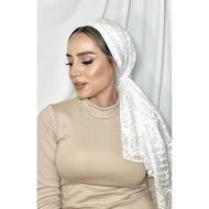 Avigail Lahiani Elegant Headcover Set - White Lace-Specialty Items-The Little Tichel Lady