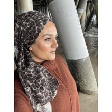 Classic Cheetah Print Stretchy Head Scarf-Long Wrap-The Little Tichel Lady