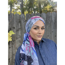 Floral Gauzey Cotton Print Long Headwraps-Long Wrap-The Little Tichel Lady