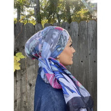 Floral Gauzey Cotton Print Long Headwraps-Long Wrap-The Little Tichel Lady