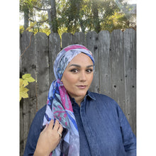 Floral Gauzey Cotton Print Long Headwraps-Long Wrap-The Little Tichel Lady