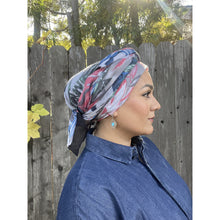 Floral Gauzey Cotton Print Long Headwraps-Long Wrap-The Little Tichel Lady