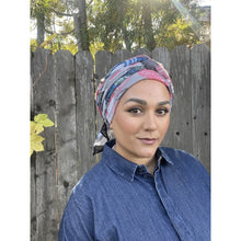 Floral Gauzey Cotton Print Long Headwraps-Long Wrap-The Little Tichel Lady