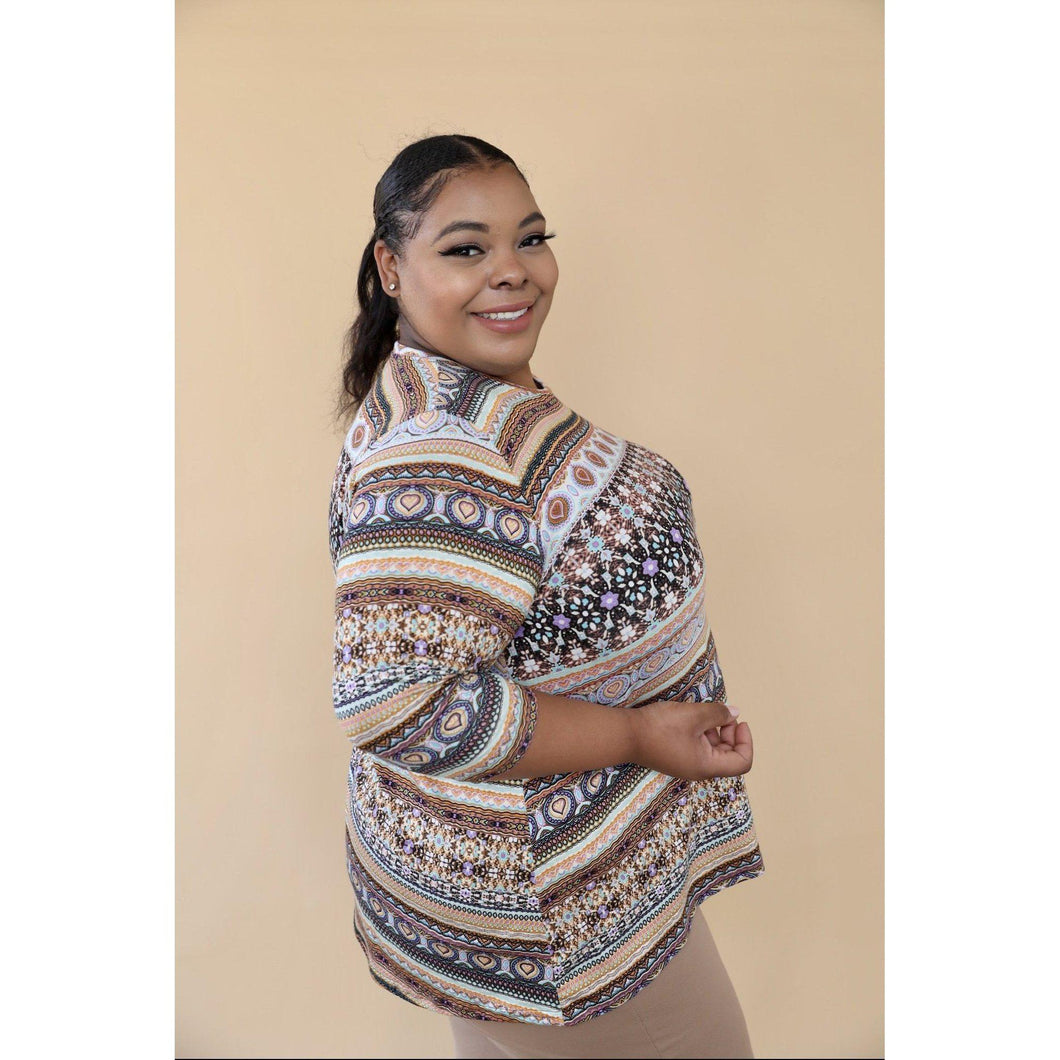 Jade LA Perfect Top - Abstract Aztec-Tops-The Little Tichel Lady