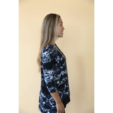 Jade LA Perfect Top - Black Tie-Dye-Tops-The Little Tichel Lady