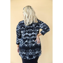 Jade LA Perfect Top - Black Tie-Dye-Tops-The Little Tichel Lady