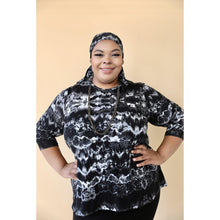Jade LA Perfect Top - Black Tie-Dye-Tops-The Little Tichel Lady