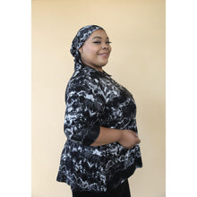 Jade LA Perfect Top - Black Tie-Dye-Tops-The Little Tichel Lady
