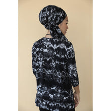 Jade LA Perfect Top - Black Tie-Dye-Tops-The Little Tichel Lady