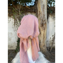 Turkish Cotton Textured Pretied w/ Long Tails - Pink-pretieds-The Little Tichel Lady