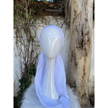 Turkish Cotton Textured Solid Pretied w/ Long Tails - White-pretieds-The Little Tichel Lady