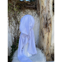 Turkish Cotton Textured Solid Pretied w/ Long Tails - White-pretieds-The Little Tichel Lady