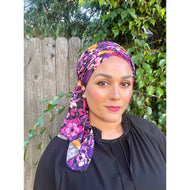 Purple Delight Abstract Wrap-Long Wrap-The Little Tichel Lady