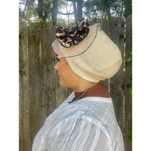 Embellished Cotton French Beret - Off-White/Neutral-Berets/ Snoods-The Little Tichel Lady