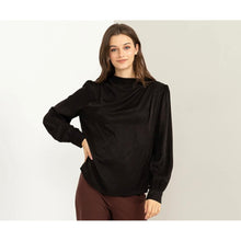 Gathered Shoulder Detail Top-Tops-The Little Tichel Lady