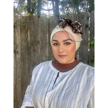 Embellished Cotton French Beret - Off-White/Neutral-Berets/ Snoods-The Little Tichel Lady