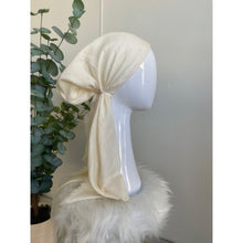 Pretied Turkish Cotton Textured Tichel w/ Long Tails - Butter-pretieds-The Little Tichel Lady