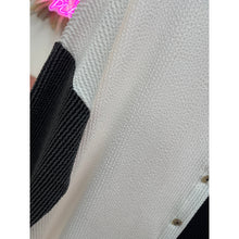 Color Block Top - Black/White S-3X-Tops-The Little Tichel Lady