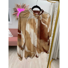 Watercolor Top - Neutral O/S-tops-The Little Tichel Lady
