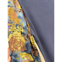 Contrast Sleeve Top - Blue-Tops-The Little Tichel Lady