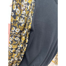 Contrast Sleeve Top - Black-Tops-The Little Tichel Lady