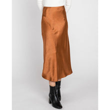 Rust Satin Slip Skirt-skirt-The Little Tichel Lady