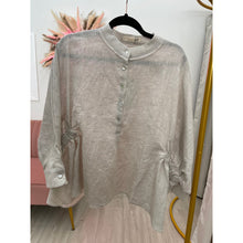 Linen Detail Top O/S-Tops-The Little Tichel Lady