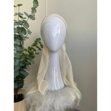 Pretied Turkish Cotton Textured Tichel w/ Long Tails - Butter-pretieds-The Little Tichel Lady