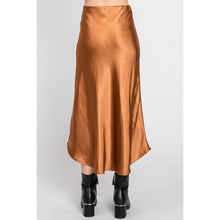 Rust Satin Slip Skirt-skirt-The Little Tichel Lady
