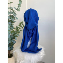 Turkish Cotton Metallic Solid Pretied w/ Long Tails - Royal Blue-pretieds-The Little Tichel Lady