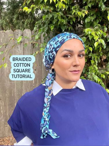 HEADWRAPPING TRICK - Learn How to Braid Your Cotton Square