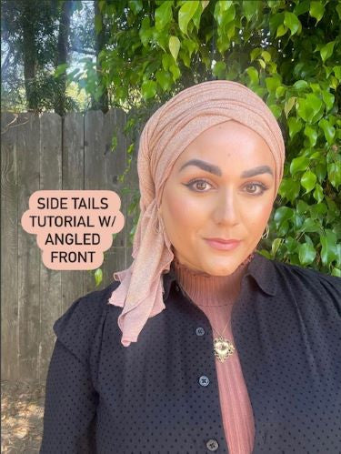 My Go-To Head Wrap Style: Step By Step. EASY Headscarf Tichel Turban Tutorial