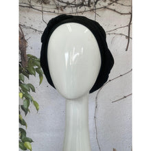 Embellished Hat - Size #2 Black Shimmer Bow-Hat-The Little Tichel Lady