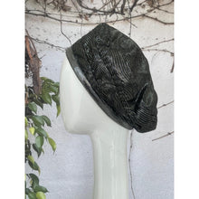 Embellished Hat - Size #2 Dark Silver Textured-Hat-The Little Tichel Lady