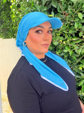 Standard Visor Dri Fit Pretied - Turquoise-pretieds-The Little Tichel Lady