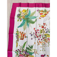 Gucci Authentic Vintage Designer Headscarf, Deep Berry Flora-Designer headscarf-The Little Tichel Lady