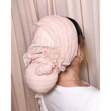 Avigail Lahiani Elegant Headcover Set - Pink/Peach Lace-Specialty Items-The Little Tichel Lady