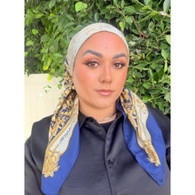 Lancel Authentic Vintage Designer Headscarf, Acanthus Scrolls-Designer headscarf-The Little Tichel Lady