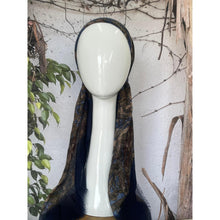 Turkish Cotton Textured Print Pretied w/ Long Tails - Navy-pretieds-The Little Tichel Lady
