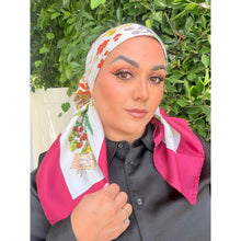 Gucci Authentic Vintage Designer Headscarf, Deep Berry Flora-Designer headscarf-The Little Tichel Lady
