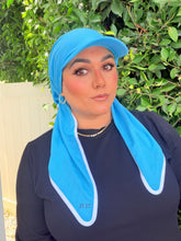Standard Visor Dri Fit Pretied - Turquoise-pretieds-The Little Tichel Lady