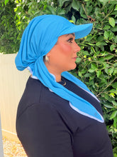 Standard Visor Dri Fit Pretied - Turquoise-pretieds-The Little Tichel Lady
