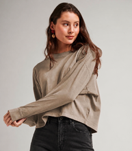 Relaxed Cropped Cotton T-Shirt - Neutral