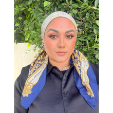 Lancel Authentic Vintage Designer Headscarf, Acanthus Scrolls-Designer headscarf-The Little Tichel Lady