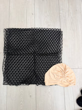 Avigail Lahiani Elegant Headcover Set - Black Lace/Neutral Base-Specialty Items-The Little Tichel Lady
