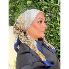Lancel Authentic Vintage Designer Headscarf, Acanthus Scrolls-Designer headscarf-The Little Tichel Lady