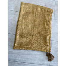 Cozy Israeli Waffled + Tassel Details Headwrap - Golden-Long Wrap-The Little Tichel Lady