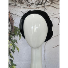 Embellished Hat - Size #2 Black Denim Bow-Hat-The Little Tichel Lady